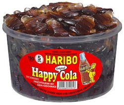 Haribo Happy Cola 1200 g| Fruchtgummi mit Colageschmack von Haribo