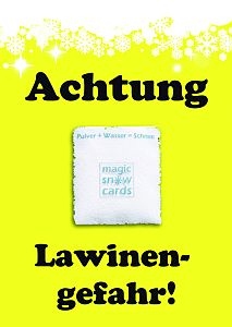 Achtung Lawinengefahr! - Magic Snow Card