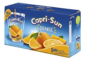 Capri Sun Orange 10 x 200 ml| Fruchtsaftgetränk mit Orangengeschmack von Capri Sun
