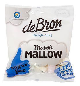 Marshmallows zuckerfrei v. de Bron 75 g