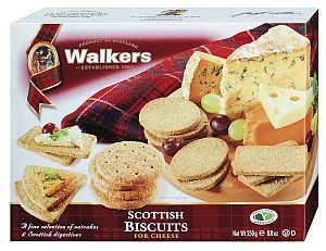 Walkers Scottish Biscuits 250 g| Mischung von Weizen- und Hafergebäck in verschiedenen Formen von Walkers
