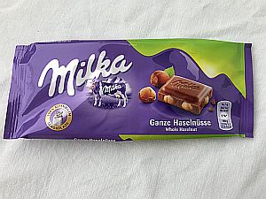 Milka Ganze Haselnüsse Schokolade 100 g