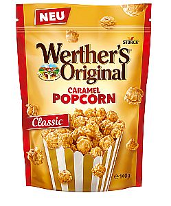 Werther`s Original Caramel Popcorn classic 140 g | Popcorn mit Caramelgeschmack von Storck Werthers