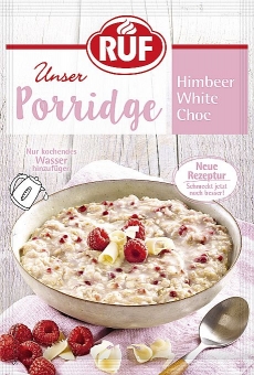 RUF Porridge Himbeer White Choc 65 g