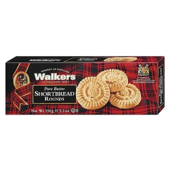Walkers Shortbread Rounds 150 g | Buttergebäck in Form von Thalern von Walkers