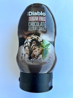 Diablo Chocolate Dessert-Sauce zuckerfrei 290 ml| zuckerfreie Dessert-Sauce mit Schokoladen-Geschmack von Diablo
