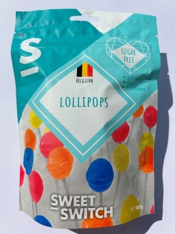 Sweet-Switch Lollipops zuckerfrei 100 g| zuckerfreie Lutscher von Sweet-Switch