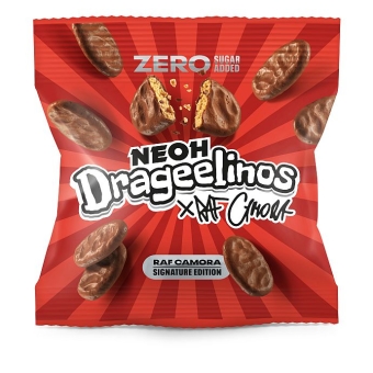 Neoh Drageelinos Zero Sugar Added 80 g| kleine Keksspezialität umhüllt mit Milchschokolade ohne Zuckerzusatz von Neoh