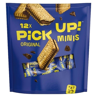 Pick Up! Minis original 127 g| einzeln verpackte Milchschokoladentafeln in Gebäck-Sandwich-Format von Pick Up