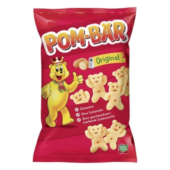 Pom-Bär original 75 g | Kartoffelsnack in lustiger Bärenform von Pom-Bär