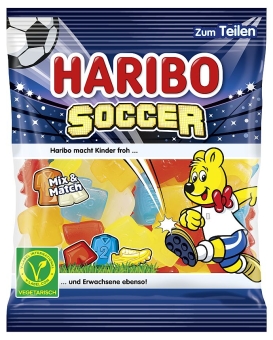 Haribo Soccer 175 g | Fruchtgummi in Form von Hosen, Trikots und Schuhen von Haribo
