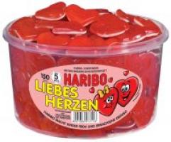 Haribo Liebesherzen 1200 g | Fruchtgummi mit Schaumzucker in Herzensform von Haribo