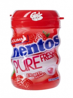 Mentos Pure Fresh zuckerfrei Kaugummi Erdbeere 70 g