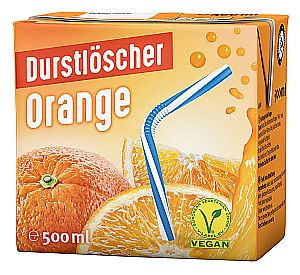 Wesergold Durstlöscher Orange 500 ml| Fruchtsaftgetränk mit Orangengeschmack von Wesergold